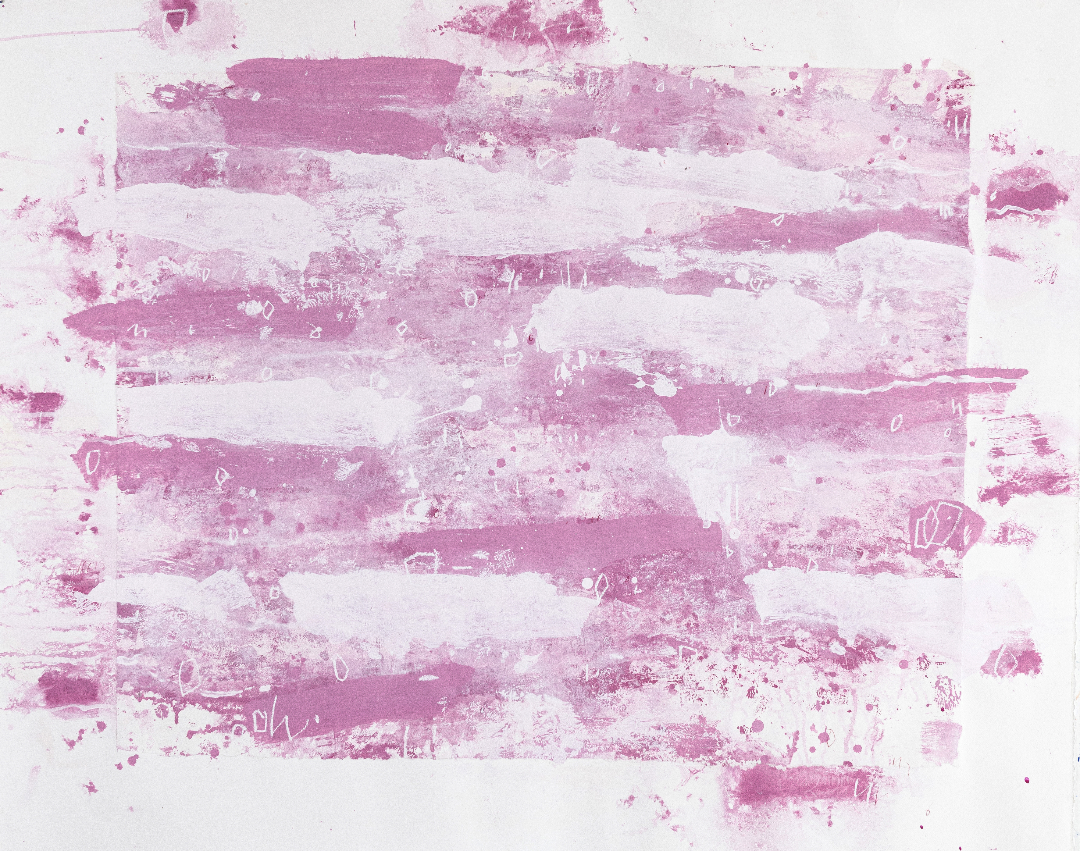 21- Pink Salt Lake – reflection (paper)